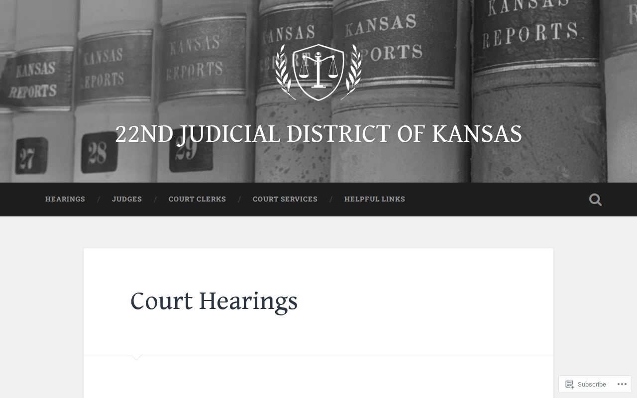 Nemaha County criminal docket hearings page