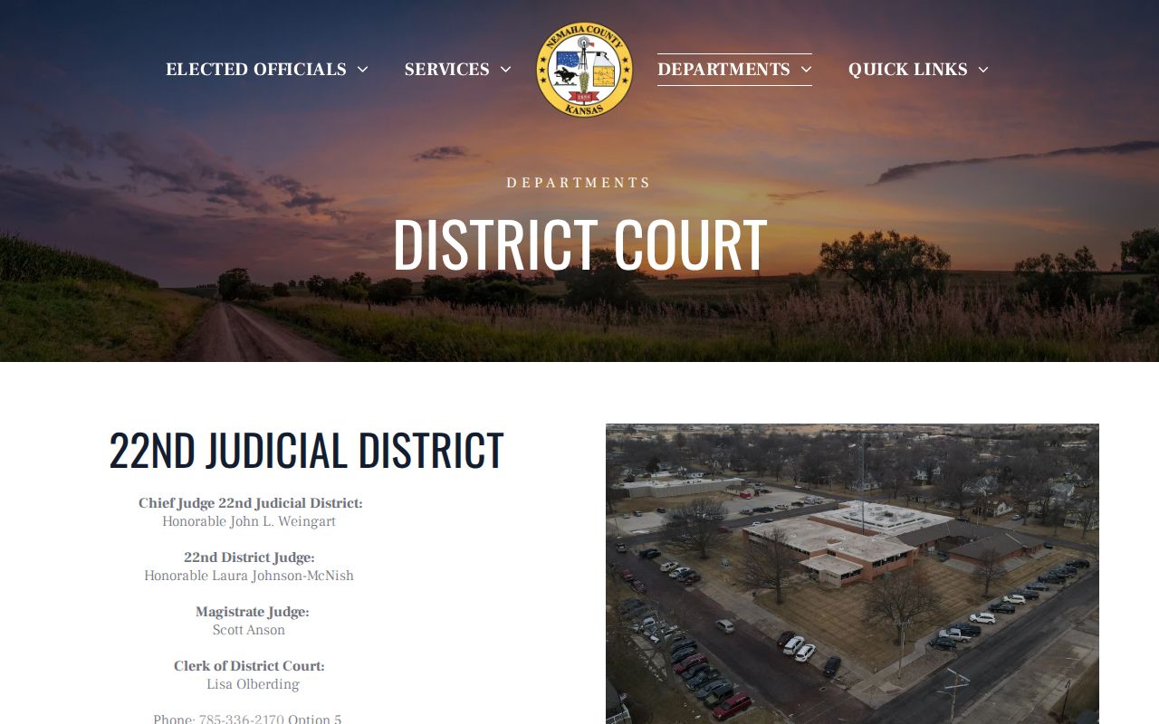 Nemaha County District Court contact and record links
