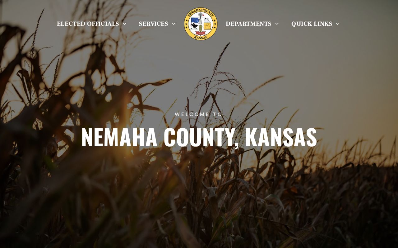 Official Nemaha County website and courthouse navigation